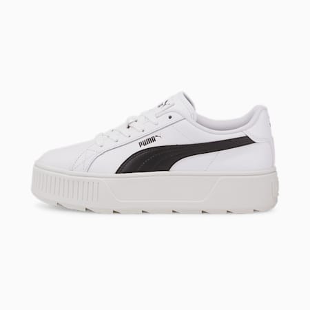 Sneakers en cuir Karmen Femme, Puma White-Puma Black, small