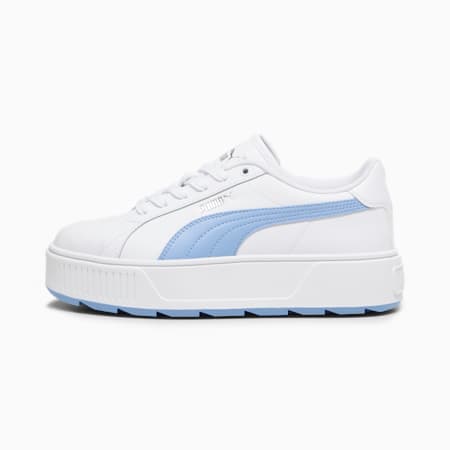 Karmen L Women's Trainers, PUMA White-Blissful Blue, small-THA