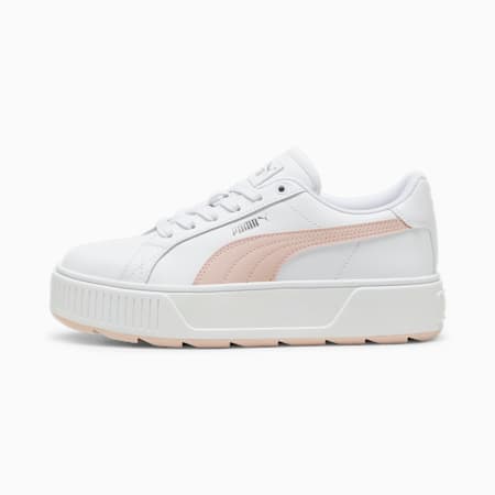 Karmen L Trainers Women, PUMA White-Rose Quartz-PUMA Silver, small