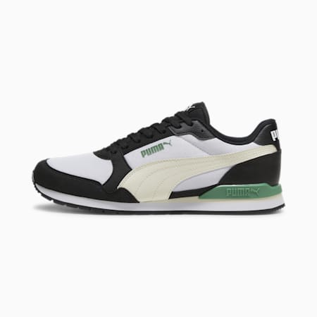 ST Runner v3 Mesh Trainers, PUMA White-Alpine Snow-PUMA Black-Archive Green, small