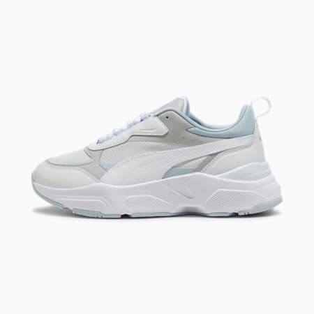 Sneakers Cassia Femme, Feather Gray-PUMA White-Cool Light Gray-Turquoise Surf, small