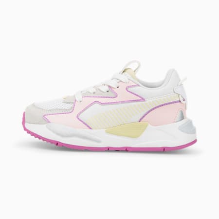 RS-Z Outline Kids' Trainers, Puma White-Chalk Pink-Anise Flower, small
