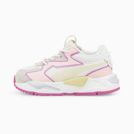 RS-Z Outline AC Babies' Trainers, Puma White-Chalk Pink-Anise Flower, small
