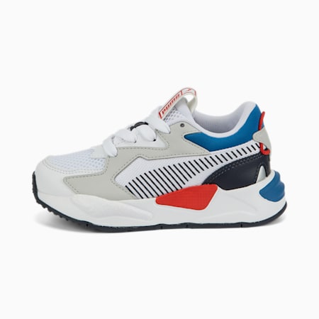 RS-Z Core Kids' Trainers, Puma White-Lake Blue, small