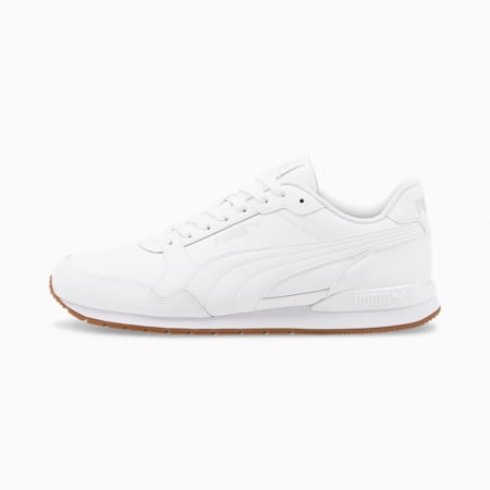 ST Runner v3 L Trainers, Puma White-Puma White-Gum, small