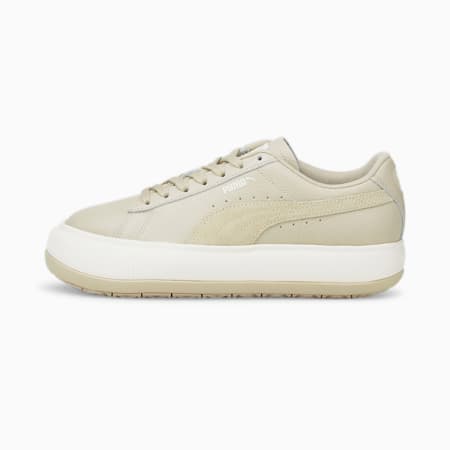 Suede Mayu Tonal Women's Trainers, Putty-Marshmallow, small-GBR