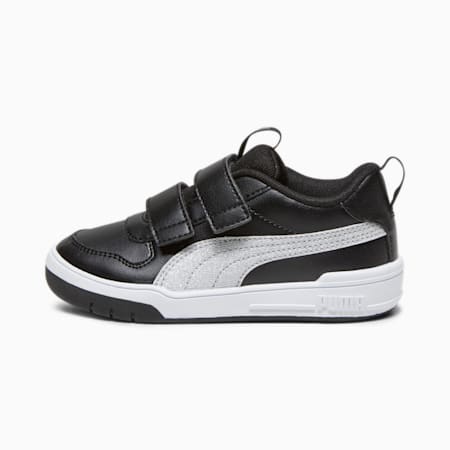 Multiflex Glitz Formstrip Kids' Trainers, PUMA Black-PUMA Silver, small-SEA