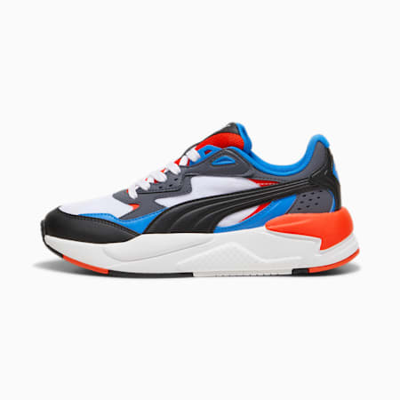X-Ray Speed Youth Trainers, PUMA White-PUMA Black-Hyperlink Blue-Redmazing, small