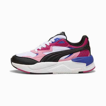 X-Ray Speed Youth Trainers, PUMA White-PUMA Black-Mauved Out-Magenta Gleam, small