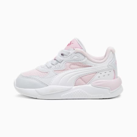 X-Ray Speed AC Babies' Trainers, Whisp Of Pink-PUMA White-Silver Mist, small
