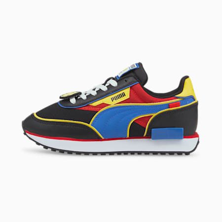 PUMA x SMILEY WORLD Future Rider Youth Sneakers, Puma Black-Royal Blue, small-IND