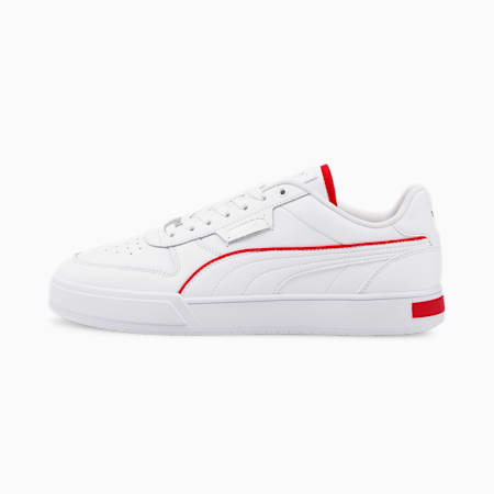 Caven Dime Unisex Sneakers, Puma White-Puma White-Puma Silver-High Risk Red, small-AUS