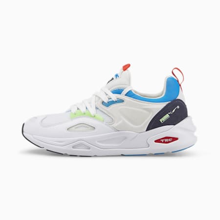 TRC Blaze Tech Trainers, Puma White-Ocean Dive, small-PHL