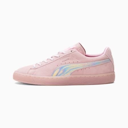 Suede Kitty Queen Youth Trainers, Pink Lady, small-GBR