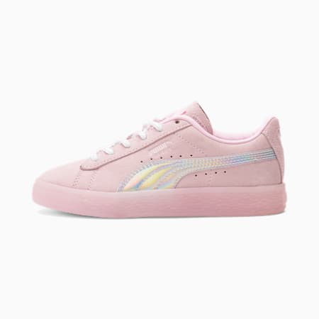Suede Kitty Queen Kids' Trainers, Pink Lady, small-GBR