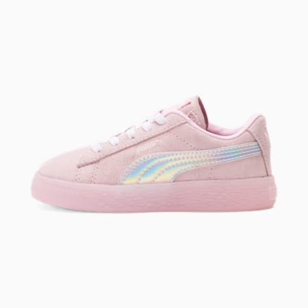 Suede Kitty Queen Babies' Trainers, Pink Lady, small
