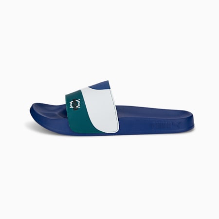 Leadcat 2.0 Basketball Formstrip Sandals, Blazing Blue-Puma White-Varsity Green, small-THA