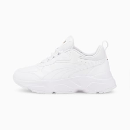 Cassia SL sportschoenen voor dames, Puma White-Puma White-Puma Team Gold, small