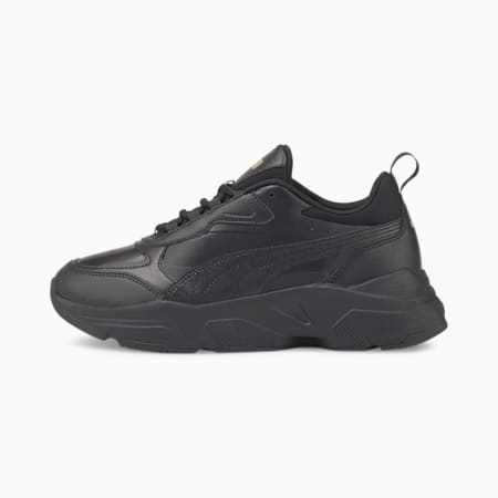 Cassia SL Women's Trainers, Puma Black-Puma Black-Puma Team Gold, small