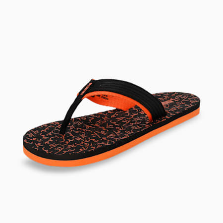 Puma Snap V2  Men's Shoes, Puma Black-Vibrant Orange, small-IND