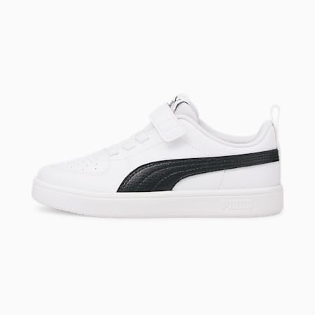 Rickie Alternative Closure Kids' Trainers, Puma White-Puma Black, small-THA