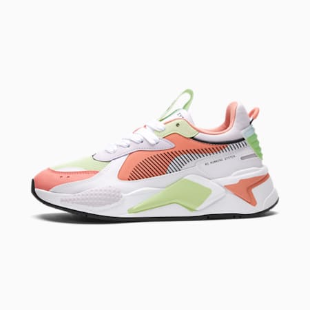 RS-X Mismatched Women's Sneakers, Puma White-Peach Pink-Butterfly, small