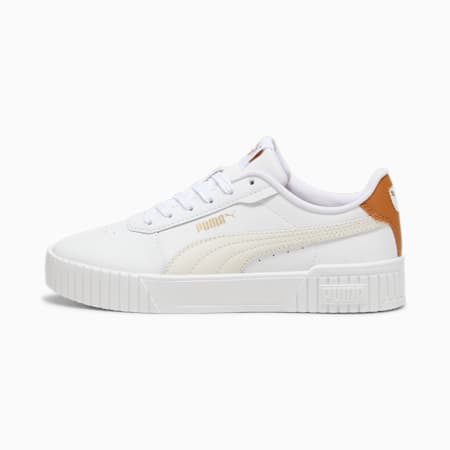 Carina 2.0 Sneakers Women, PUMA White-Frosted Ivory-Caramel Latte, small