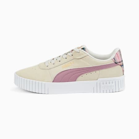 สนีกเกอร์ผู้หญิง Carina 2.0 Tartan, Vaporous Gray-Pale Grape-Puma Team Gold, small-THA