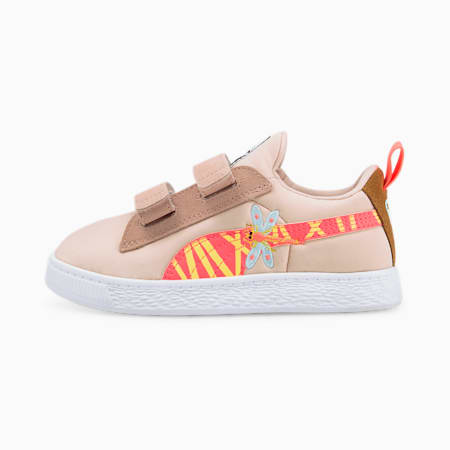 Suede Light Flex Small World Alternative Closure Sneakers Kids, Rose Quartz-Sunset Glow, small-PHL