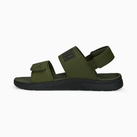 Sandal Backstrap, Green Moss-PUMA Black, small-IDN