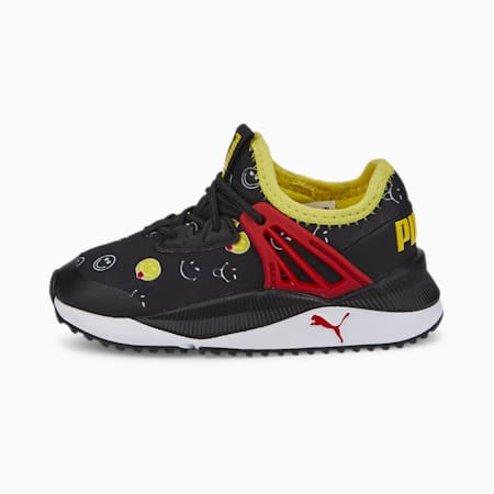 PUMA x SMILEYWORLD Pacer Future Alternative Closure Sneakers Babies, Puma Black-High Risk Red-Vibrant Yellow, small-PHL