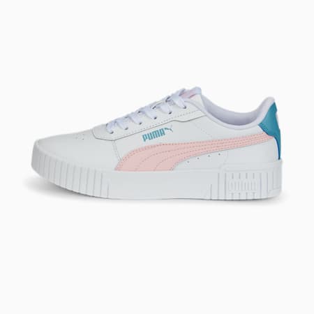 Baskets Carina 2.0 Enfant et Adolescent, Puma White-Almond Blossom-Dusty Aqua, small-DFA