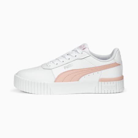 حذاء رياضي Carina 2.0 للشباب, PUMA White-Rose Dust-PUMA Silver, small-DFA