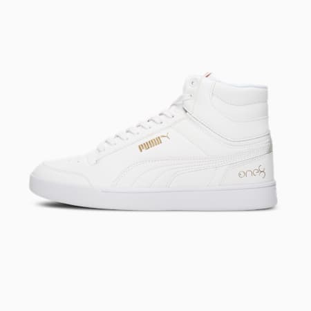 puma white ankle shoes