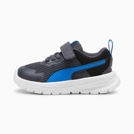 Evolve Run Mesh Alternative Closure Sneakers - Infants 0-4 years, Galactic Gray-Hyperlink Blue-PUMA Black, small-AUS