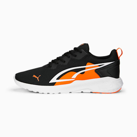 Sneakers All-Day Active, PUMA Black-Ultra Orange-PUMA White, small