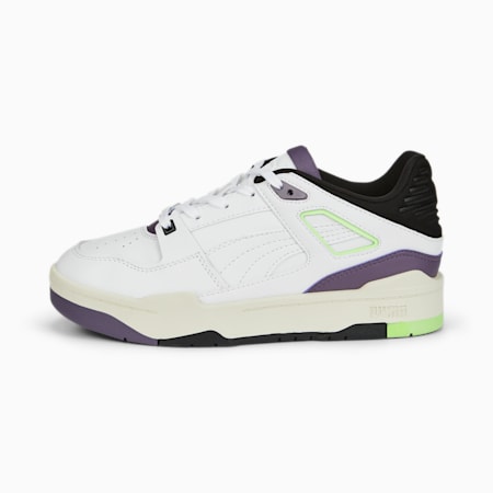 Sepatu Sneaker Wanita Slipstream, Puma White-Marshmallow-Purple Charcoal, small-IDN