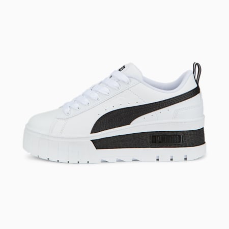 حذاء سنيكرز مايز ويدج للنساء, Puma White-Puma Black, small-DFA