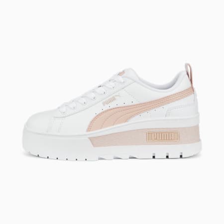 حذاء سنيكرز مايز ويدج للنساء, Puma White-Rose Quartz, small-DFA