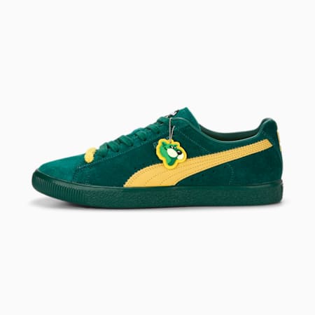 Sneakers Clyde Super PUMA, Evergreen-Sun Ray Yellow, small