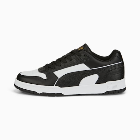 סניקרס בגזרה נמוכה RBD Game, Puma Black-Puma White-Puma Team Gold, small-DFA