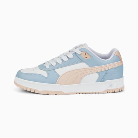 RBD Game Low Sneakers, Blue Wash-Island Pink-Puma White, small-PHL