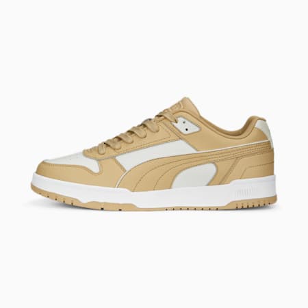 Sneakersy RBD Game Low, Vapor Gray-Toasted Almond-PUMA Gold, small