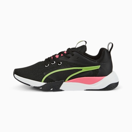 Zora In Motion Women's Sneakers, Puma Black-Light Lime-Sunset Pink, small-AUS
