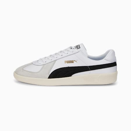 Army Trainer Unisex Sneakers, Puma White-Nimbus Cloud, small-NZL