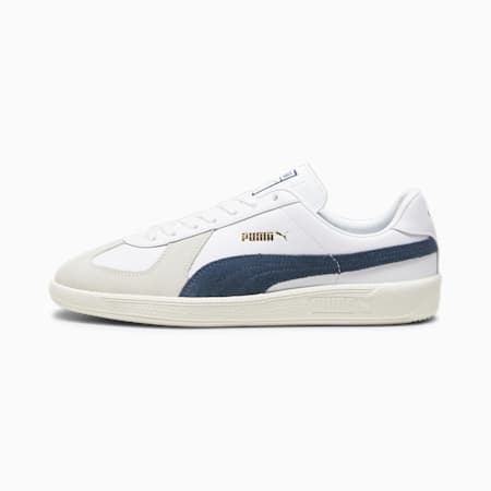 Army Trainer Sneakers, PUMA White-Warm White-Dark Night, small-THA