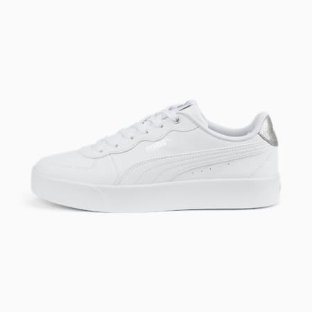 Skye Distressed Women's Sneakers, Puma White-Puma Silver, small-AUS