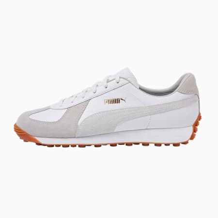 푸마 아미 트레이너 라이더/PUMA Army Trainer Rider, Puma White-Gray Violet-Puma Team Gold, small-KOR