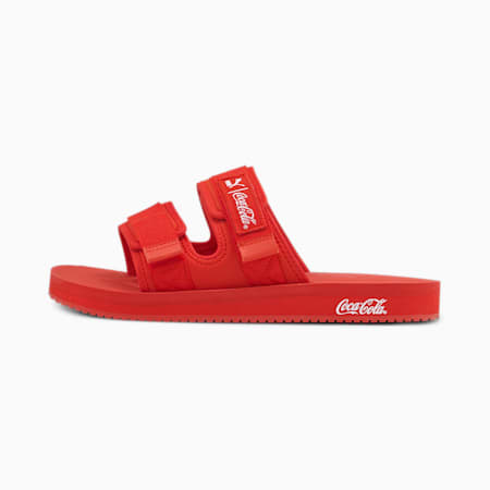 รองเท้าแตะ PUMA x COCA-COLA Wilo Sandals, Racing Red-Puma White, small-THA