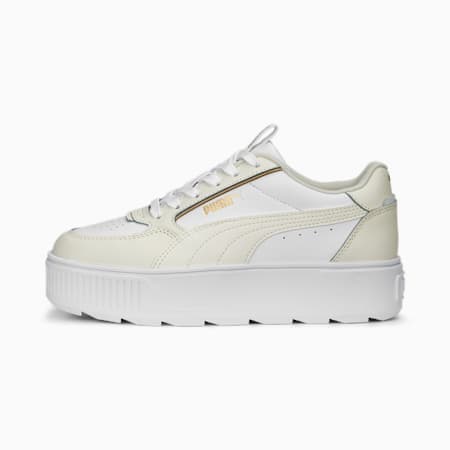 حذاء رياضي Karmen Rebelle للنساء, PUMA White-Pristine-PUMA Gold, small-DFA